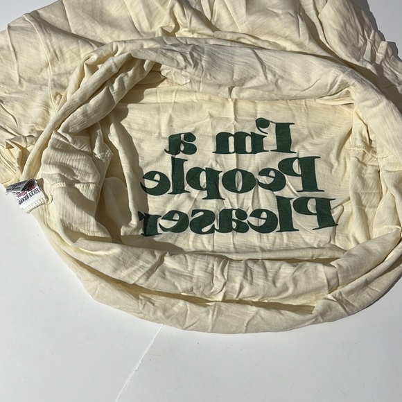 Lucky Brand vintage reverse screenprint tee t-shirt XL I'm a People Pleaser - Picture 7 of 7